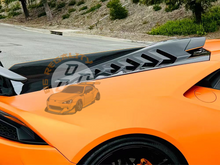 Load image into Gallery viewer, Carbon Fiber Engine Hood “STO” replaces the OEM Lamborghini Huracan STO Coupe & Spyder Motor Bonnet