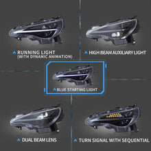 Load image into Gallery viewer, Full LED Headlights For 2012-2021 Toyota 86 GT86, Scion Frs, Subaru Brz
