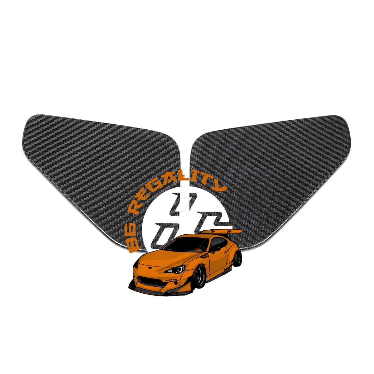 Toyota GR86 carbon fiber side knee trims – 86Regality