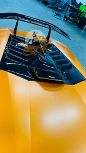 Carbon Fiber Engine Hood “STO” replaces the OEM Lamborghini Huracan STO Coupe & Spyder Motor Bonnet