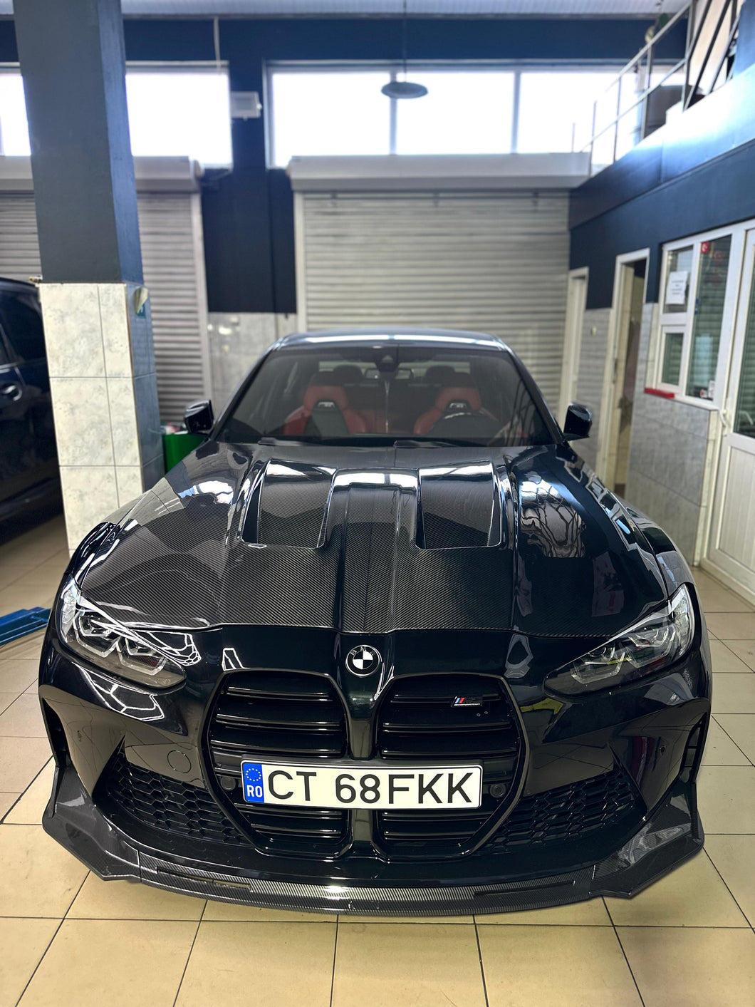 BMW G80 G82 M3 M4 Dry carbon fiber vented hood