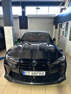 BMW G80 G82 M3 M4 Dry carbon fiber vented hood