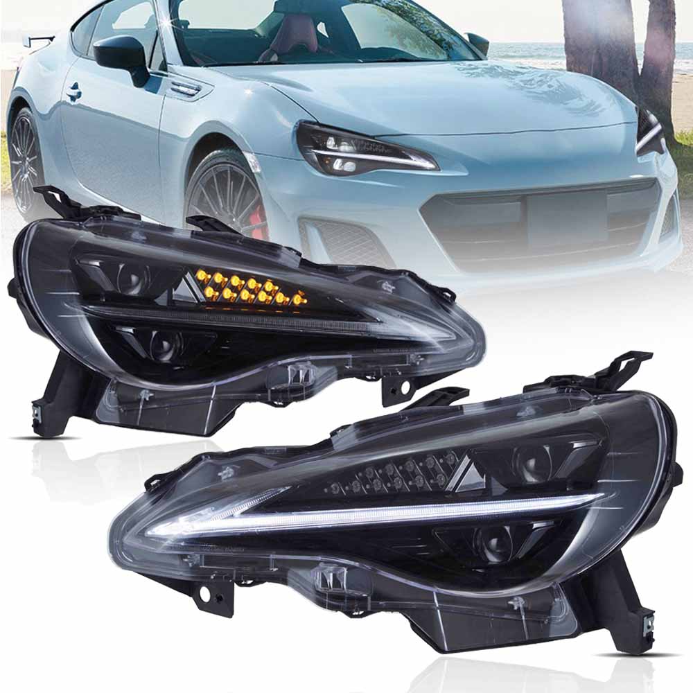Full LED Headlights For 2012-2021 Toyota 86 GT86, Scion Frs, Subaru Brz