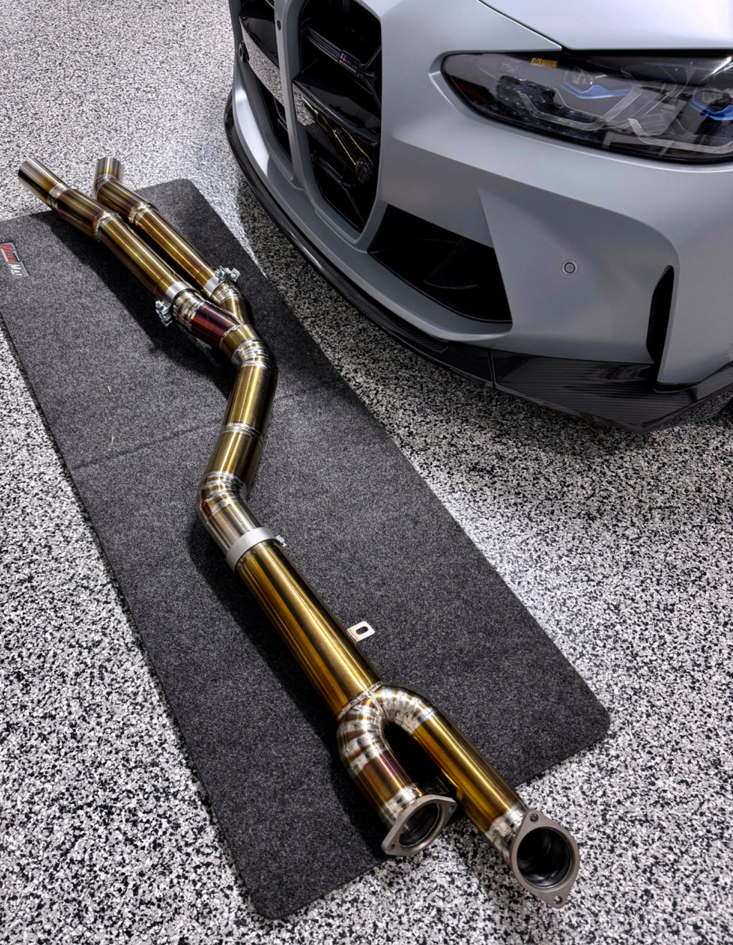BMW G80 M3 G82 M4 exhaust 3.5” single midpipe