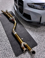 BMW G80 M3 G82 M4 exhaust 3.5” single midpipe