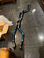 BMW M3 M4 F80 F82 F83 titanium equal length resonated midpipe