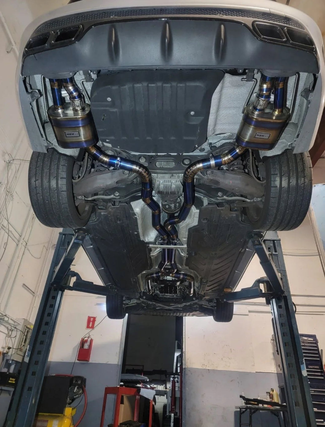 W205 C63 AMG titanium complete exhaust (valved)