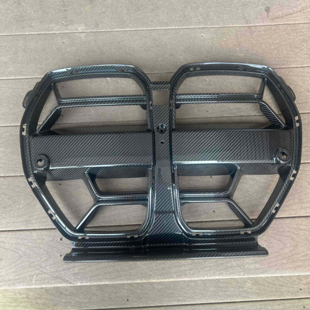 BMW G80 M3 G82 M4 G83 Carbon Fiber front grill replacement