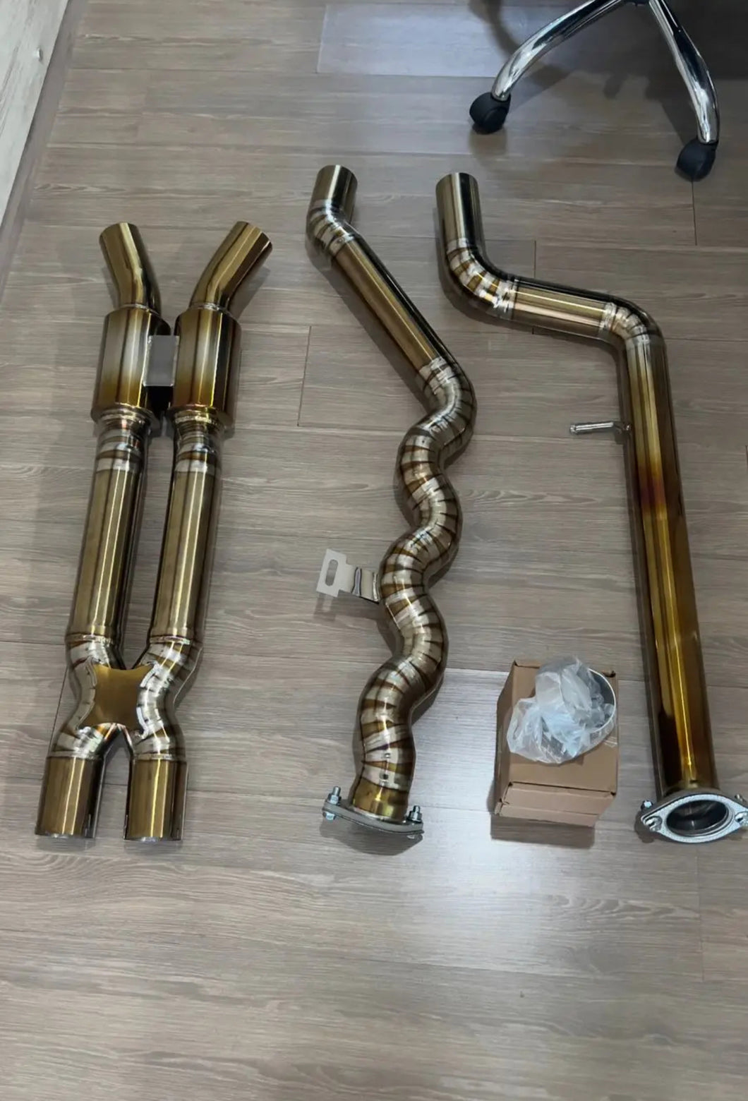 BMW G80 M3 G82 M4 3” exhaust equal length titanium midpipe