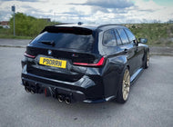 BMW G80 M3 G82 M4 led carbon fiber diffuser