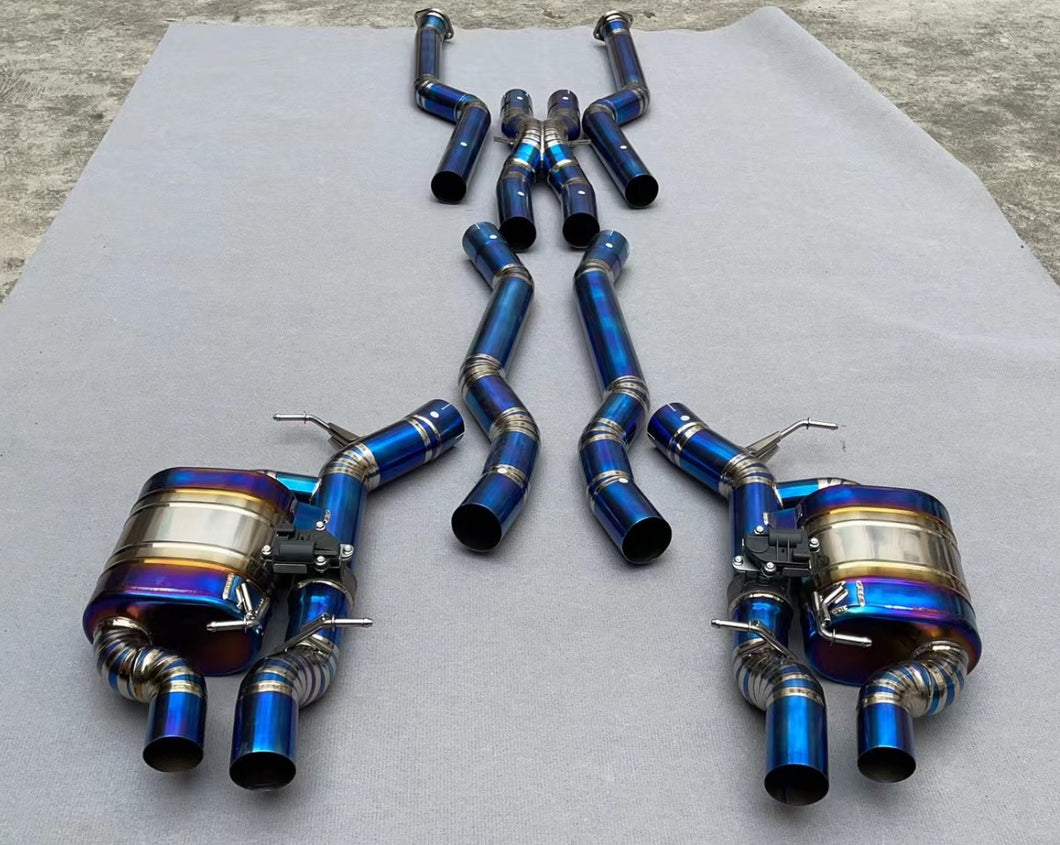 BMW E60 M5 E63 M6 S85B50 5.0 V10 Titanium complete exhaust (valved)