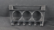 Carbon fiber AC control panel trim