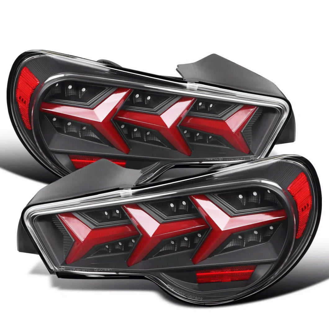 Black sequential taillights