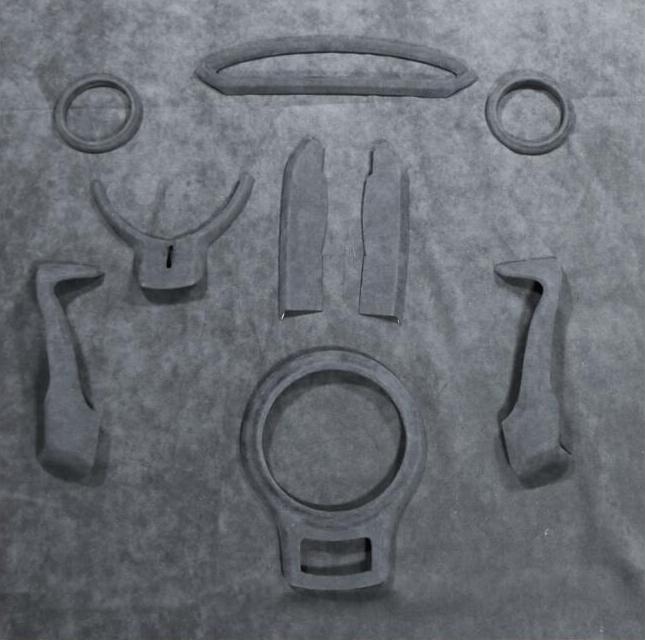 Dark Grey Suede Alcantara 9 piece set