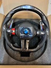 Load image into Gallery viewer, BMW Carbon fiber (complete steering wheel) LED Racing Steering Wheel For F30 f10 M4 M5 M6 1 2 3 4 5 6 7 SERIES X1 X2 X3 X5M X6M
