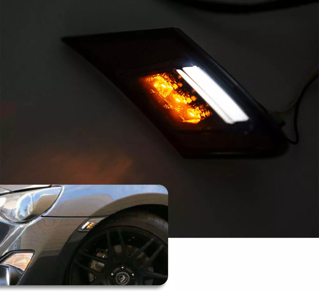 LED Side Marker Clear DRL White