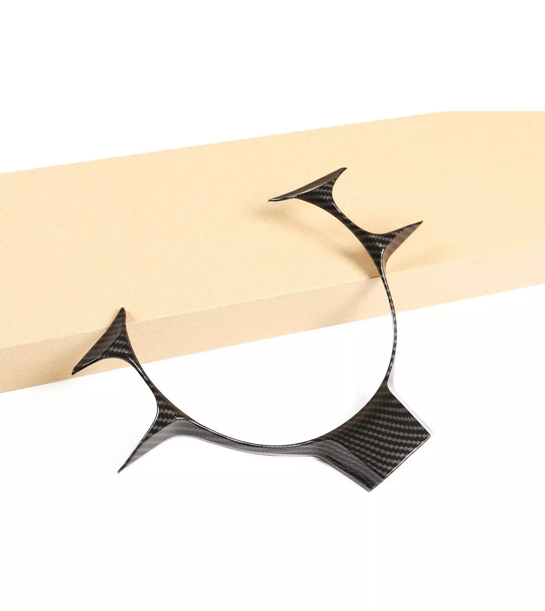 2017+ Carbon fiber steering wheel trim