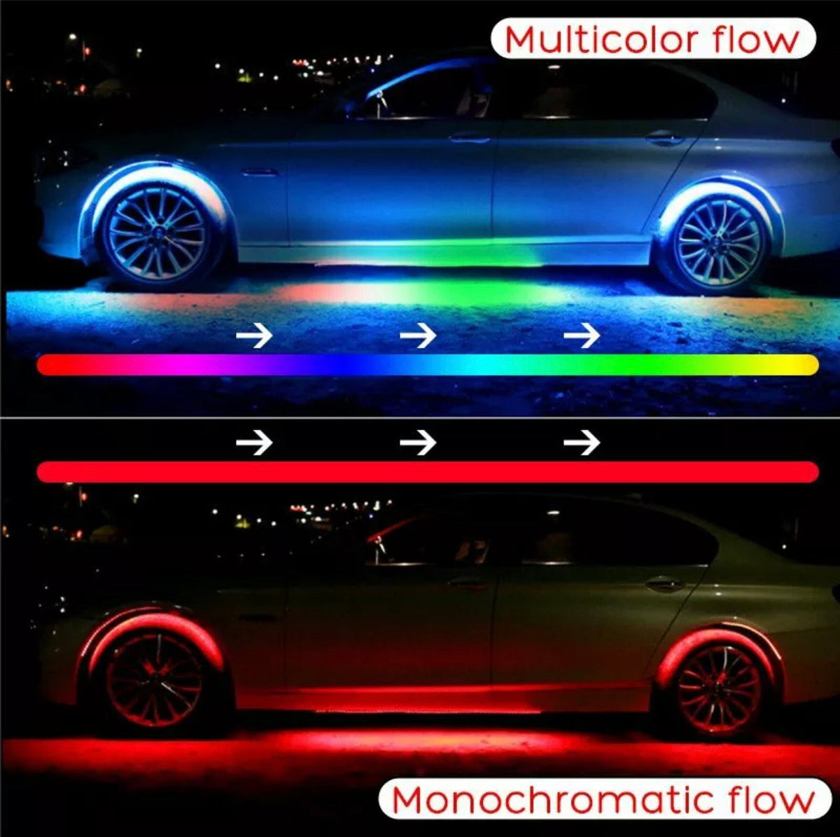 RGB neon kit multicolor flow – 86Regality