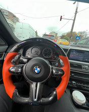 Load image into Gallery viewer, BMW Carbon fiber (complete steering wheel) LED Racing Steering Wheel For F30 f10 M4 M5 M6 1 2 3 4 5 6 7 SERIES X1 X2 X3 X5M X6M

