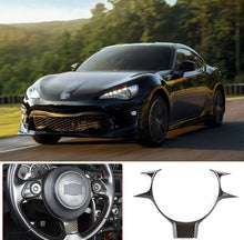 Load image into Gallery viewer, 2017+ Carbon fiber steering wheel trim
