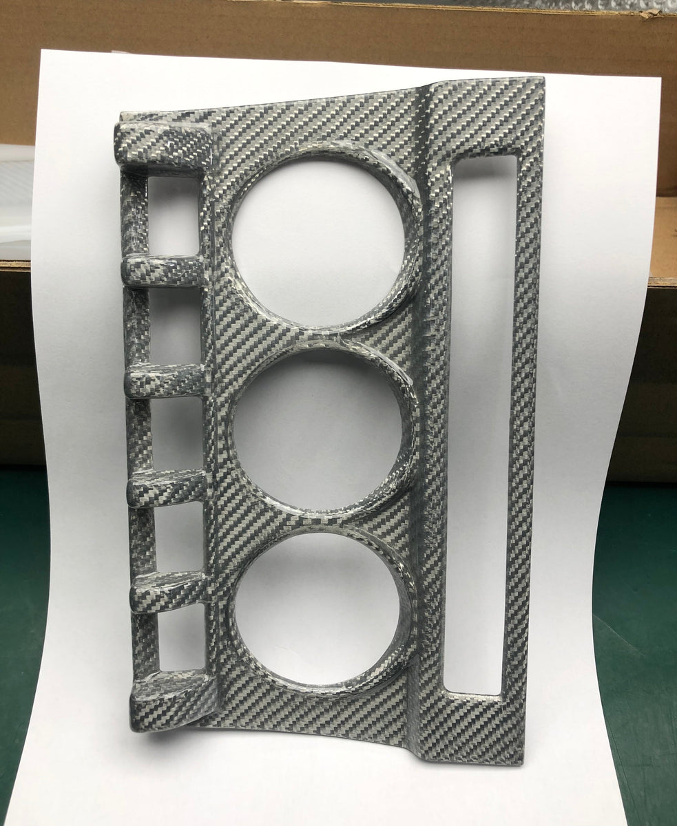 Carbon fiber AC control panel trim – 86Regality