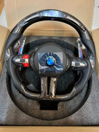 BMW Carbon fiber (complete steering wheel) LED Racing Steering Wheel For F30 f10 M4 M5 M6 1 2 3 4 5 6 7 SERIES X1 X2 X3 X5M X6M