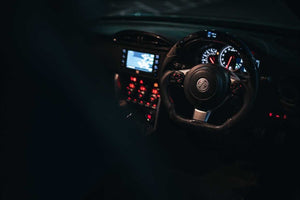 Custom steering wheel + led performance kit